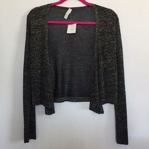 NWT Metallic Cropped Cardigan by Liz Claiborne